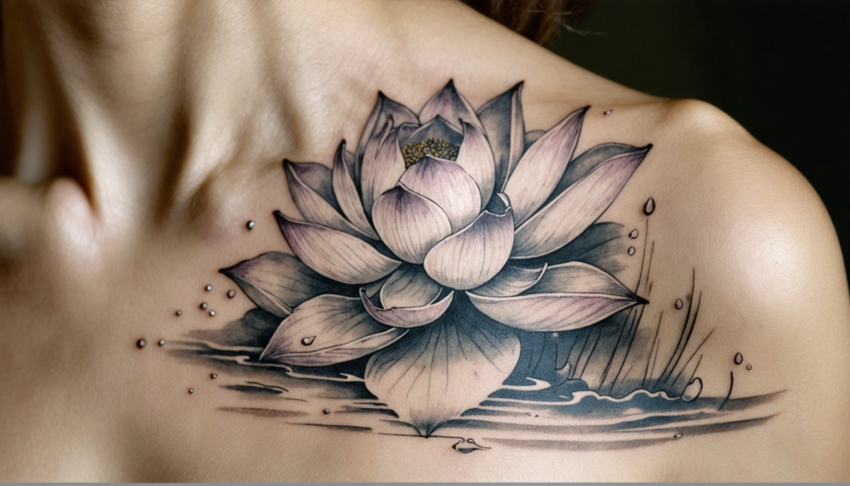 découvrez la signification profonde du tatouage de fleur de lotus, un symbole puissant de transformation et de pureté, exprimé silencieusement sur votre peau.