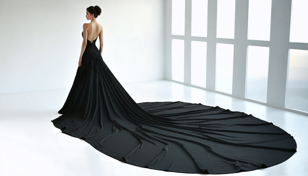 découvrez la robe de mariée noire, symbole d'audace et de chic, qui bouleverse les traditions nuptiales en alliant élégance et modernité.